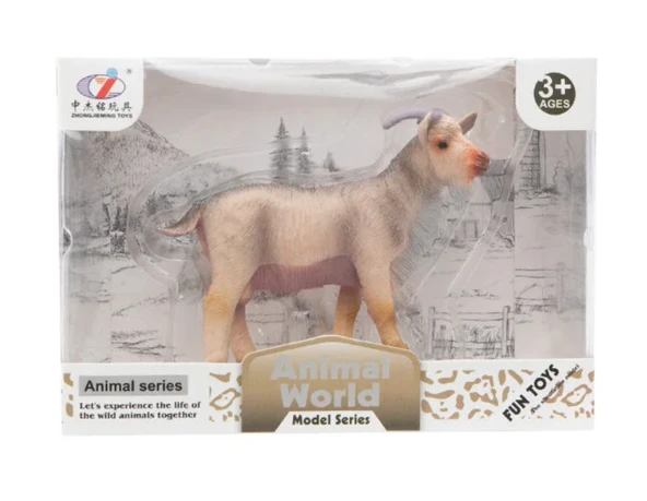 Kutulu Model Figür Hayvan Sakallı Keçi 7 cm - 1