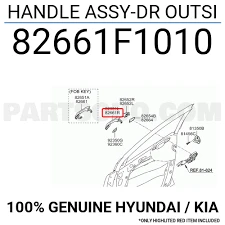 Kia Sportage 2016-19 Dış Ön Sağ Kapı Kolu Mobis.82661F1010 - Resim 2