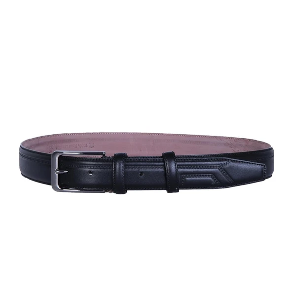 Skuaıter 26-Çakır Siyah %100 Deri Erkek Kumaş Kemer ürün görseli 1