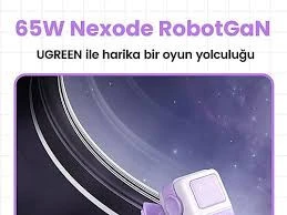 Nexode Uno 65w Robot Gan Hızlı Şarj Cihazı, Mor 35291 - 2