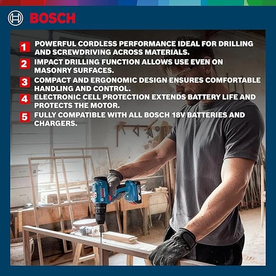 Bosch Gsb 183 Li Darbeli Matkap Vidalama (Solo) Batarya, çanta ve Şarj Aleti Yoktur - 3