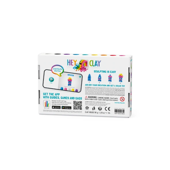 Hey Clay Yaratıcı Kil Seti - Hipster, Bigwig, Donut - 4