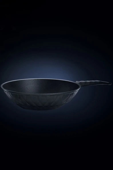 BioDiamond Antibakteriyel Kulp İndüksiyon Tabanlı Wok Tava 28 cm 2,9 Lt - Resim 9