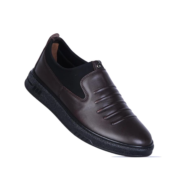 Baloğlu 1016 Kahve Kauçuk %100 Deri Erkek Loafer Ayakkabı ürün görseli 1