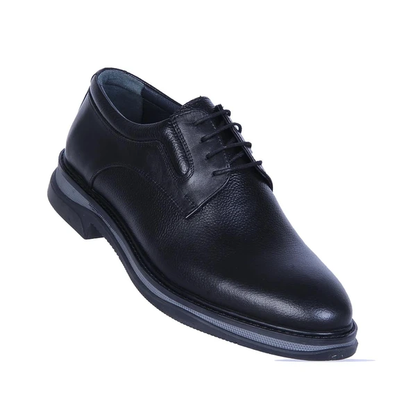 Baloğlu 1951 Siyah Kauçuk %100 Deri Erkek Klasik Ayakkabı ürün görseli 1