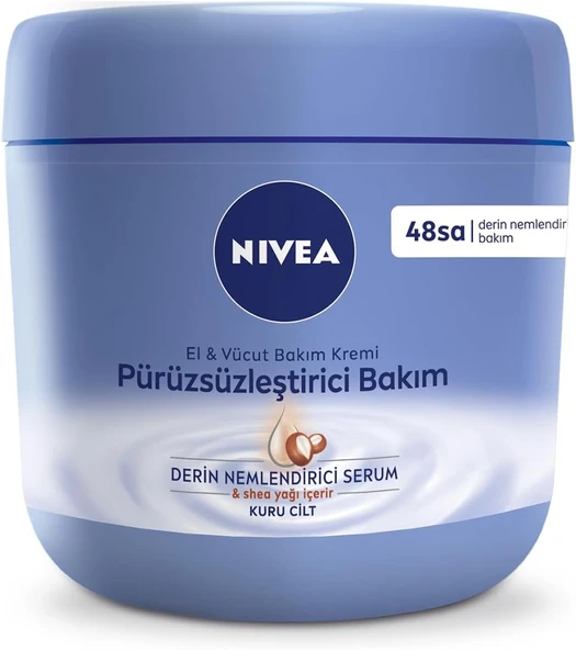 Nivea Nemlendirici El ve Vücut Bakım Kremi Pürüzsüzleştirici 400 ml
