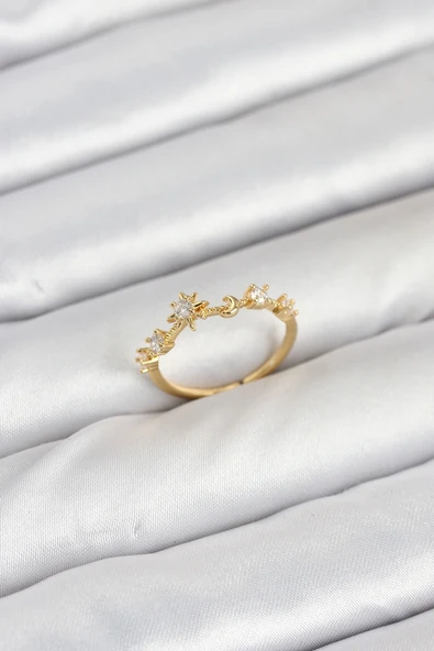 Pirinç Gold Renk Manifest Kadın Yüzük ürün görseli 1