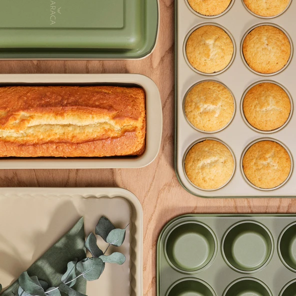 Karaca Jennese Yuvarlak Kek Kalıbı Yeşil - Resim 7