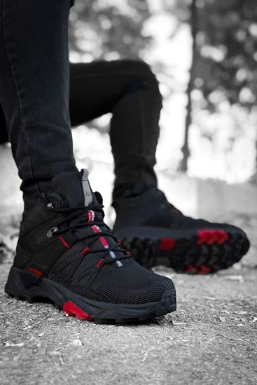 2222-Forza Anatomik Kaydırmaz Tabanlı Soft Shell Outdoor Trekking Erkek Bağcıklı Spor Bot - Resim 3