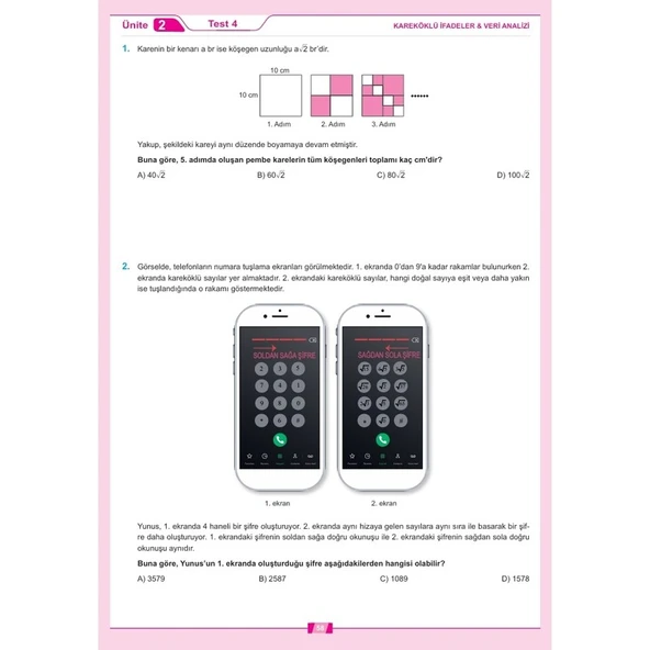8.sınıf Lgs Dr. Matematik Soru Bankası – Iletki Yayınları (2025 Baskı) - Resim 3