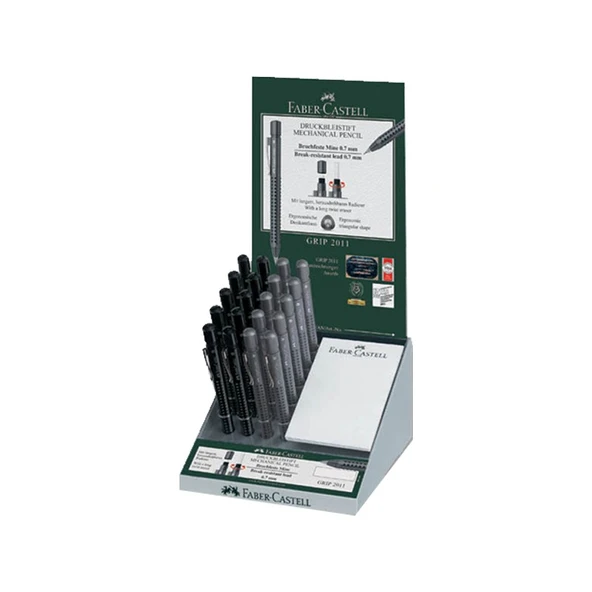 Faber-Castell Faber Castell Versatil Grip 2011 0,7Mm Siyah Antrasit 20Li ürün görseli 1