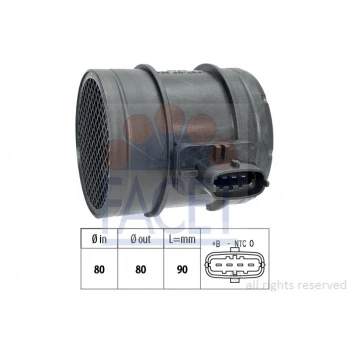 İveco Ticarı Hava Debimetresi Ducato III İveco Daıly-Karsan Jest 2.3jtd Euro5 14> Alfa 159-Brera Giulıetta-Spide - Facet 10.1483 ürün görseli