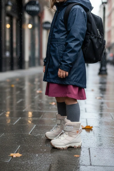 Muggo TİGGER İçi Kürklü Bağcıklı ve Cırtlı Kız Çocuk Bot - 7