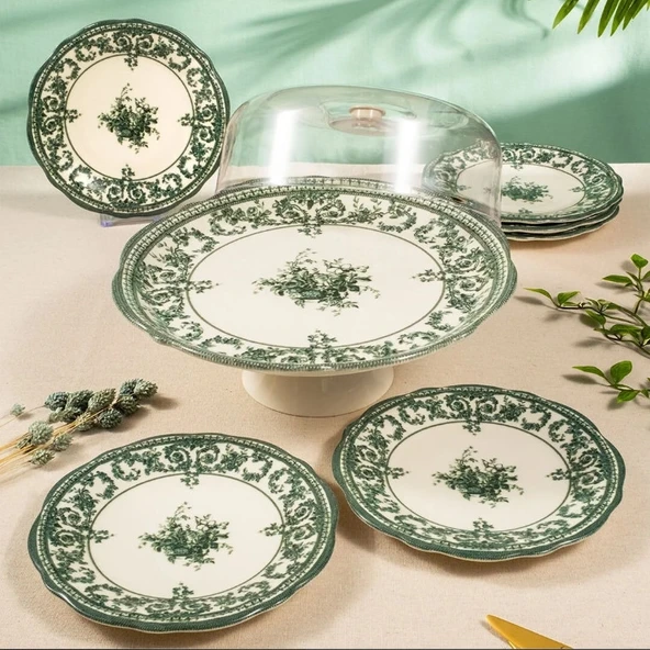 Fecra Majestic Green 8 Parça Sunum Seti - 4