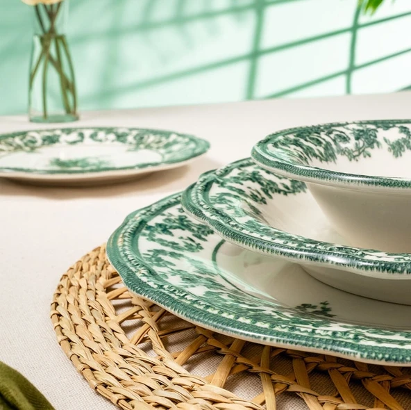 Fecra Majestic Green 24 Parça Yemek Takımı - 5