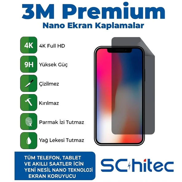 Schitec Samsung Galaxy Z Fold 3 Darbe Emici Premium Şeffaf Nano Ön Ekran Koruyucu Poliüretan Film - Resim 6