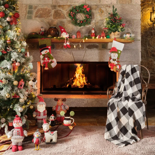 Karaca Home Mountain Siyah-Beyaz Tv Battaniyesi - Resim 3