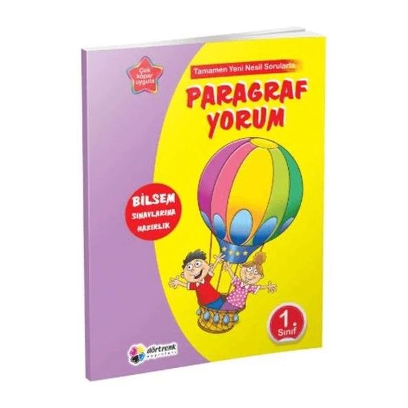 Dört Renk Yayınları 1. Sınıf Paragraf Yorum ürün görseli 1