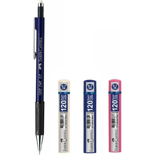 Faber-Castell 1347 Versatil Kalem 0.7 mm 120'li + 0.7 mm Uç 3'lü ürün görseli 1