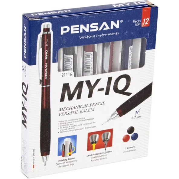 Pensan Versatil Kalem 0.7mm My-Iq 21116 12'li ürün görseli 1
