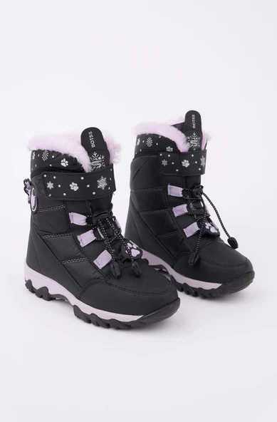 Muggo TİGGER İçi Kürklü Bağcıklı ve Cırtlı Kız Çocuk Bot - 10