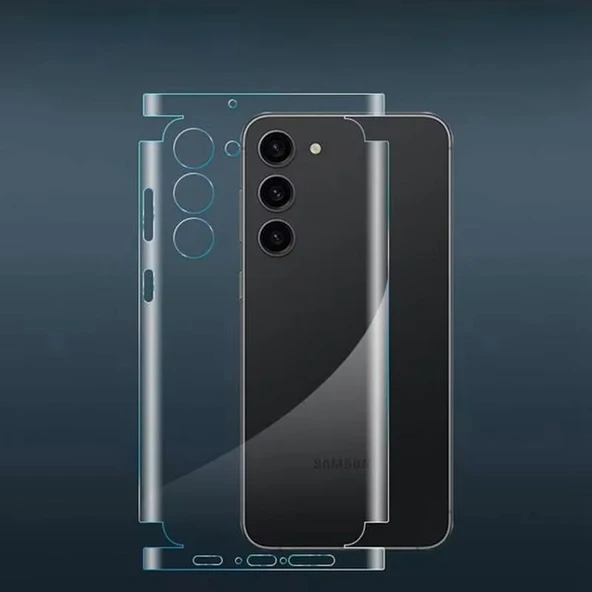 Samsung Galaxy S25 Edge Uyumlu 360 Derece Arka hidrojel Film Koruma Body Jelatin - 2