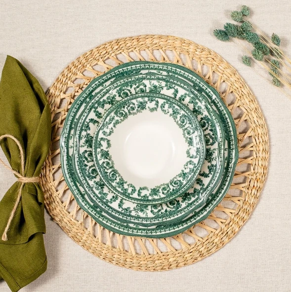 Fecra Majestic Green 24 Parça Yemek Takımı - 6