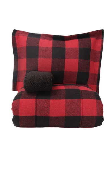 Mountain Kırmızı-siyah Çift Kişilik Cozy Comfort - Resim 12