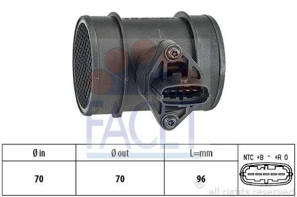 Hyundaı Sensor Hava Akıs Santafe - Sorento - Tucson (debimetre) - Facet 10.1264 ürün görseli