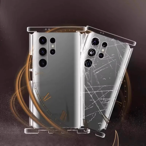 Samsung Galaxy S25 Edge Uyumlu 360 Derece Arka hidrojel Film Koruma Body Jelatin - Resim 7