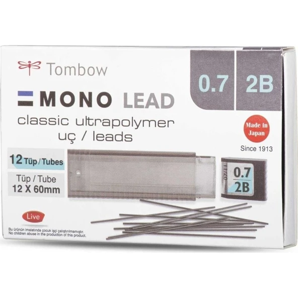 Tombow Mono Lead 0.7mm 2b Min (Uç) 12'li Kutu Özt-Mono Lead ürün görseli 1