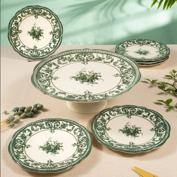 Fecra Majestic Green 8 Parça Sunum Seti - 3