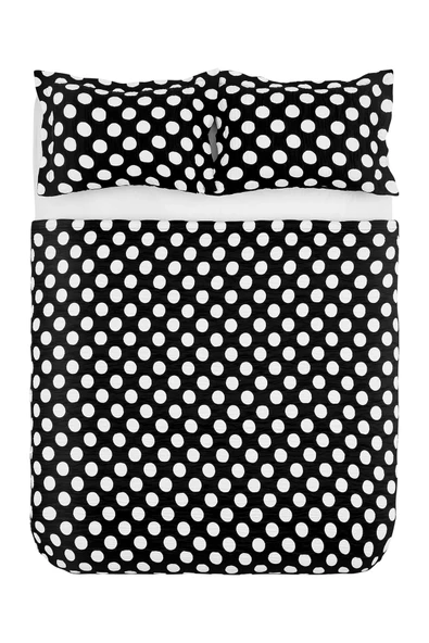 Point Çift Kişilik Yatak Örtüsü Black - Resim 3