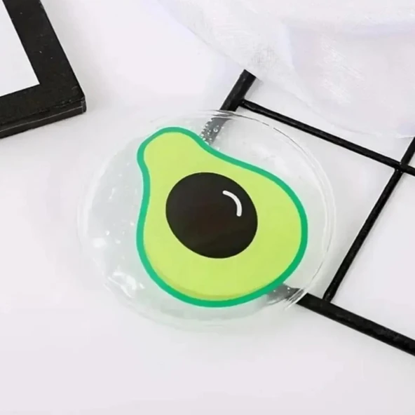 Armut Desenli Soğuk Sıcak Jel Göz Maskesi Buz Rahatlatıcı Kozmetik Yüz Yogası 2'li Maske - 3