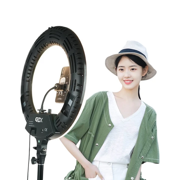 Gdx Pro Ring Light III 65W Bicolor Makyaj Youtuber Make Up Seti - Resim 2