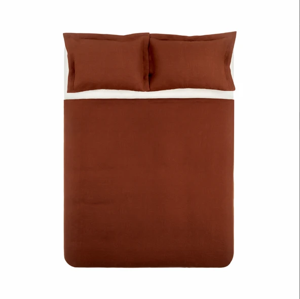 Karaca Home Mocha Çift Kişilik Yatak Örtüsü Terracotta - 8