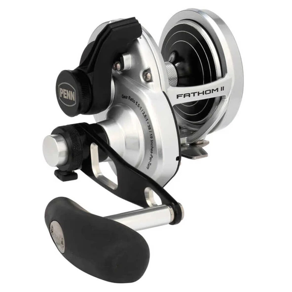 Penn Fathom II Lever Drag 2 Speed Trolling Olta Makinesi  Standart 10XNLD2 - Resim 9