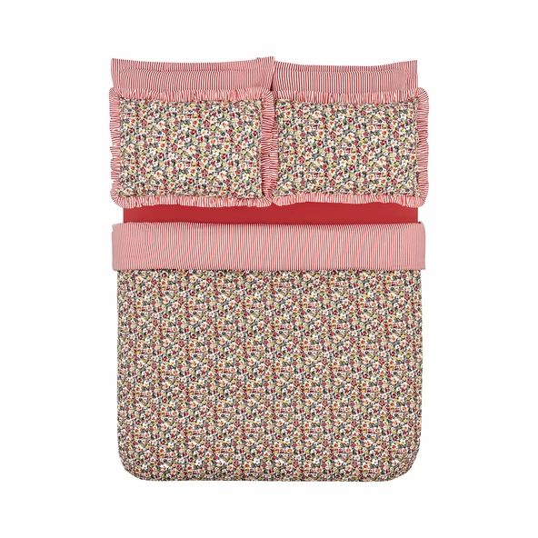 Karaca Home  Punava %100 Pamuk Tek  Kişilik Nevresim Takımı Somon  - Resim 6