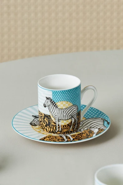 Animal 6 Kişilik Kahve Fincan Takımı 90 ml - 9