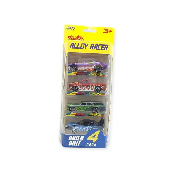 Alloy Racer 4'lü Araç Seti - 780-413 - Resim 6