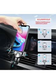 360 Derece Mekanik Araç İçi Telefon Tutucu 50564 - 3
