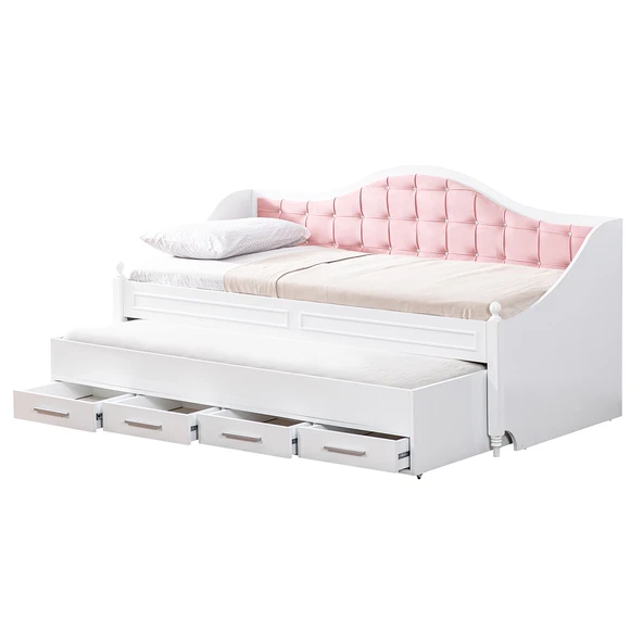 Yavrulu Karyola, Eymen Yavrulu Yatak - Pembe 1 Adet Comfort Yatak - Resim 4