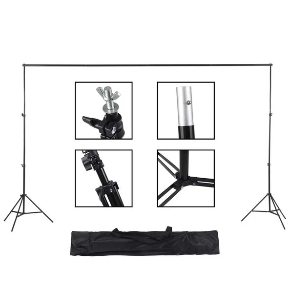 Gdx Seyyar Siyah Fon Perde (Katlanabilir Kumaş) 3x6 Metre - 3