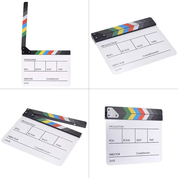 GDX CLP-01 Klaket - Clapperboard Clapboard (Kalem ve Silgi Hediyeli) - 2