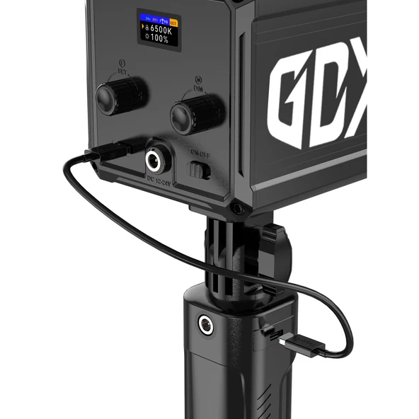 Gdx ML60W Bicolor Video Led Sürekli Işık + El Tipi Powerbank Tripod Batarya - 4