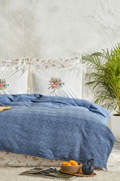 Karaca Home Spring Çift Kişilik Nish Set Beyaz - Resim 3