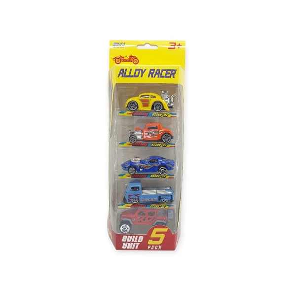 Alloy Racer 5'li Araç Seti - 780-513 - 5
