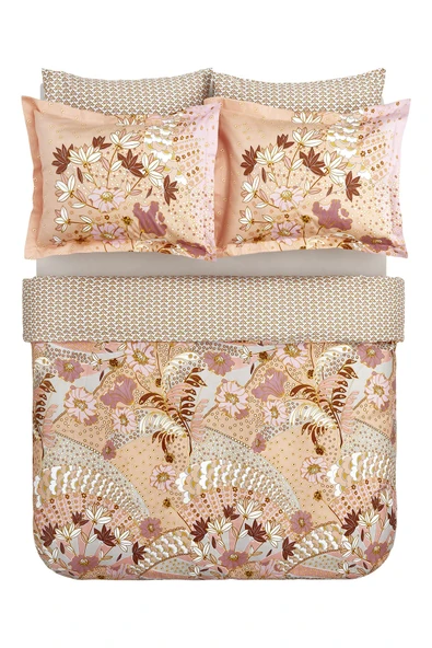 Karaca Home Denis %100 Pamuk Saten Çift Kişilik Nevresim Takımı Pudra  - Resim 12