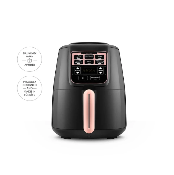 Karaca Air Pro Cook XL 2 in 1 Konuşan Airfryer Rosegold 4 Kişilik - Resim 5
