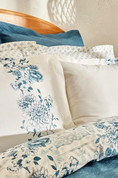 Karaca Home Camilio Çift Kişilik 5 Parça Summer Set Mavi - 4